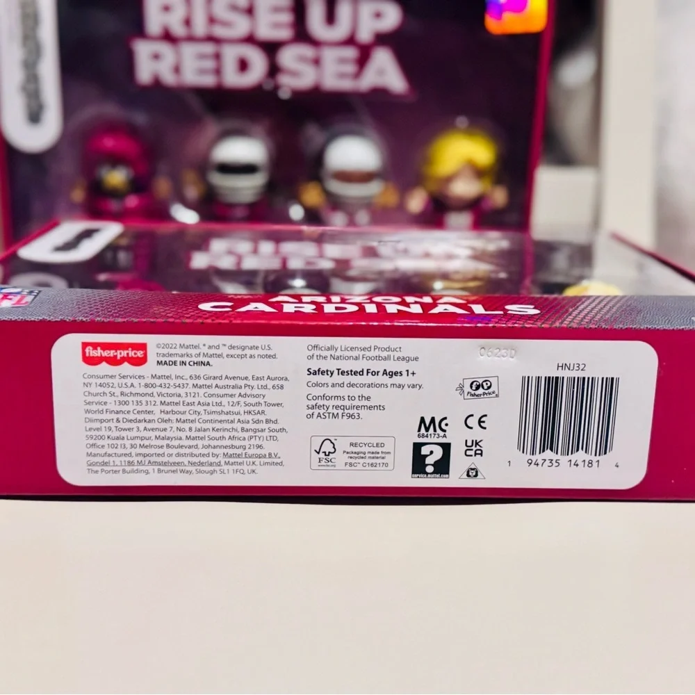 Arizona Cardinals NFL Fisher Price Little People Collector Set - NIB